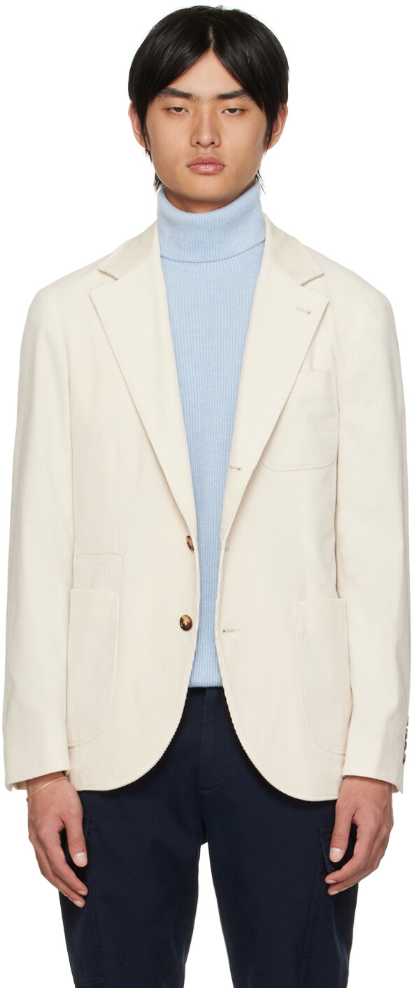 

Вельветовый блейзер Off-White Brunello Cucinelli