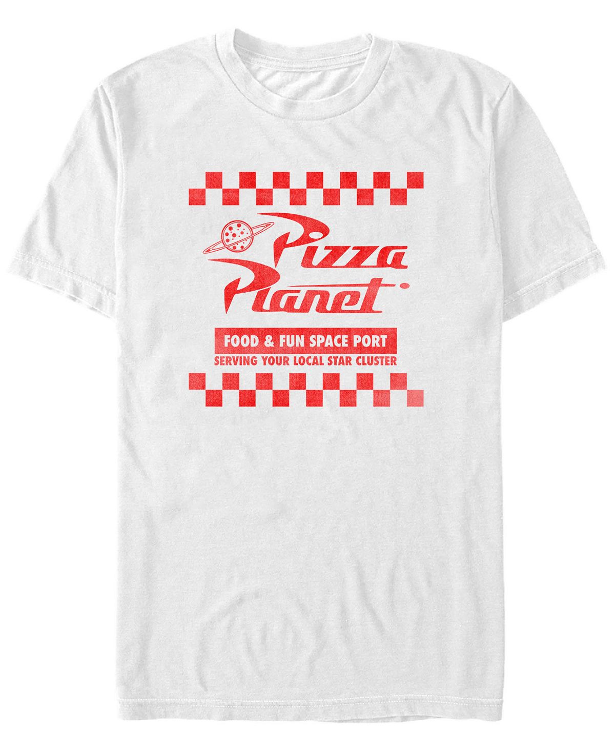 Мужская футболка с коротким рукавом disney pixar «история игрушек» «планета пиццы» Fifth Sun, белый