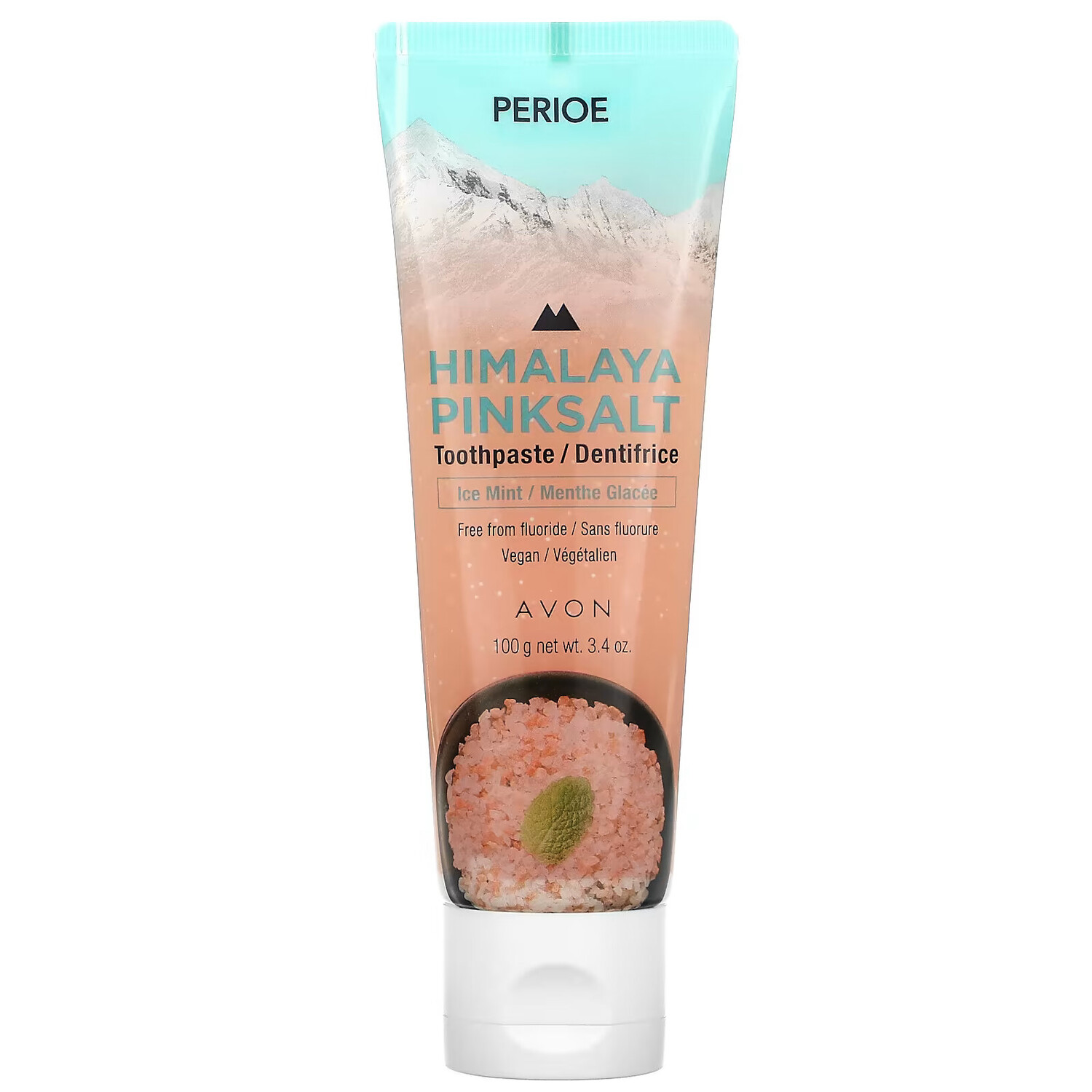 

Perioe, Зубная паста с розовой солью Himalaya, ледяная мята, 3,4 унции (100 г)