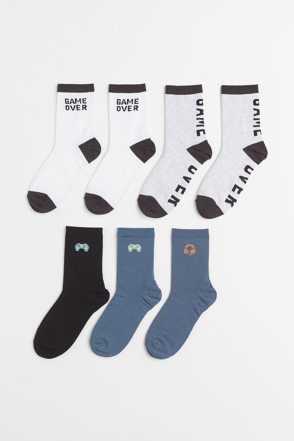 

7 пар носков H&M Gamer, темно-синий