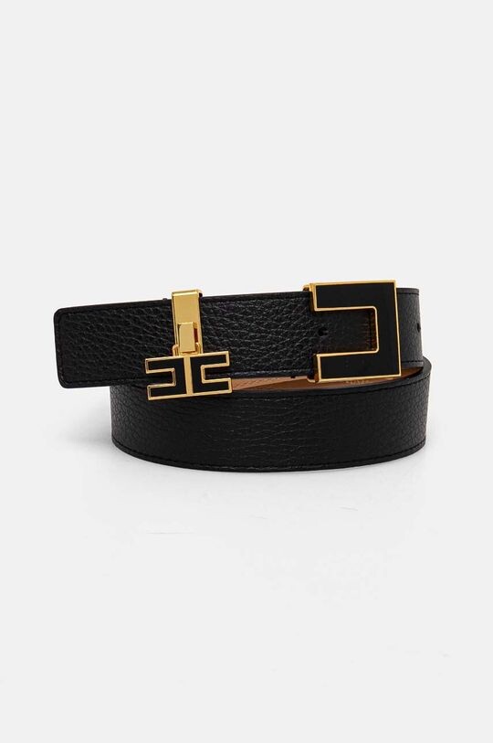 

Кожаный ремень Elisabetta Franchi, черный