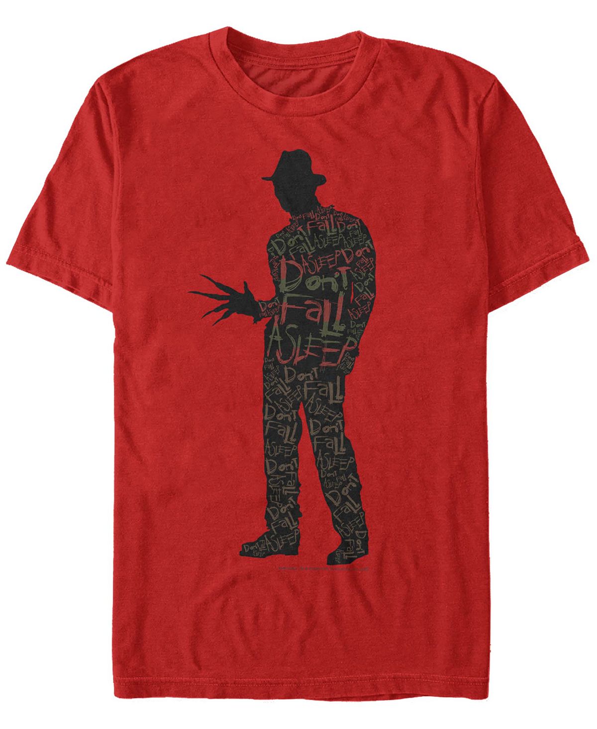 Мужская футболка с коротким рукавом кошмар на улице вязов dont sleep Fifth Sun, красный
