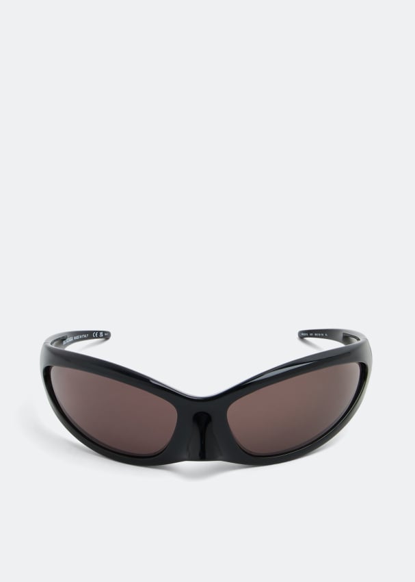 Солнечные очки BALENCIAGA Skin Cat sunglasses, черный карнавальный набор очки winter wings 08018