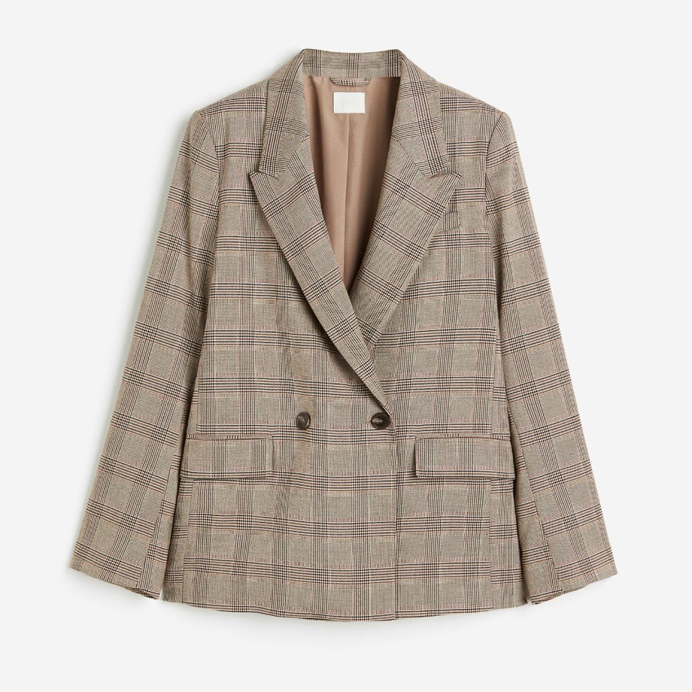 

Пиджак H&M Double-breasted, светло-бежевый