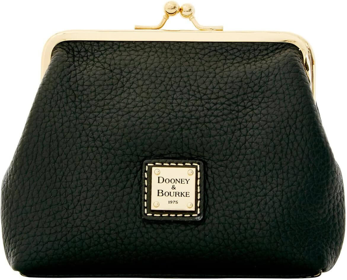 

Кошелек Dooney & Bourke Pebble Grain Large Framed, черный/золотой