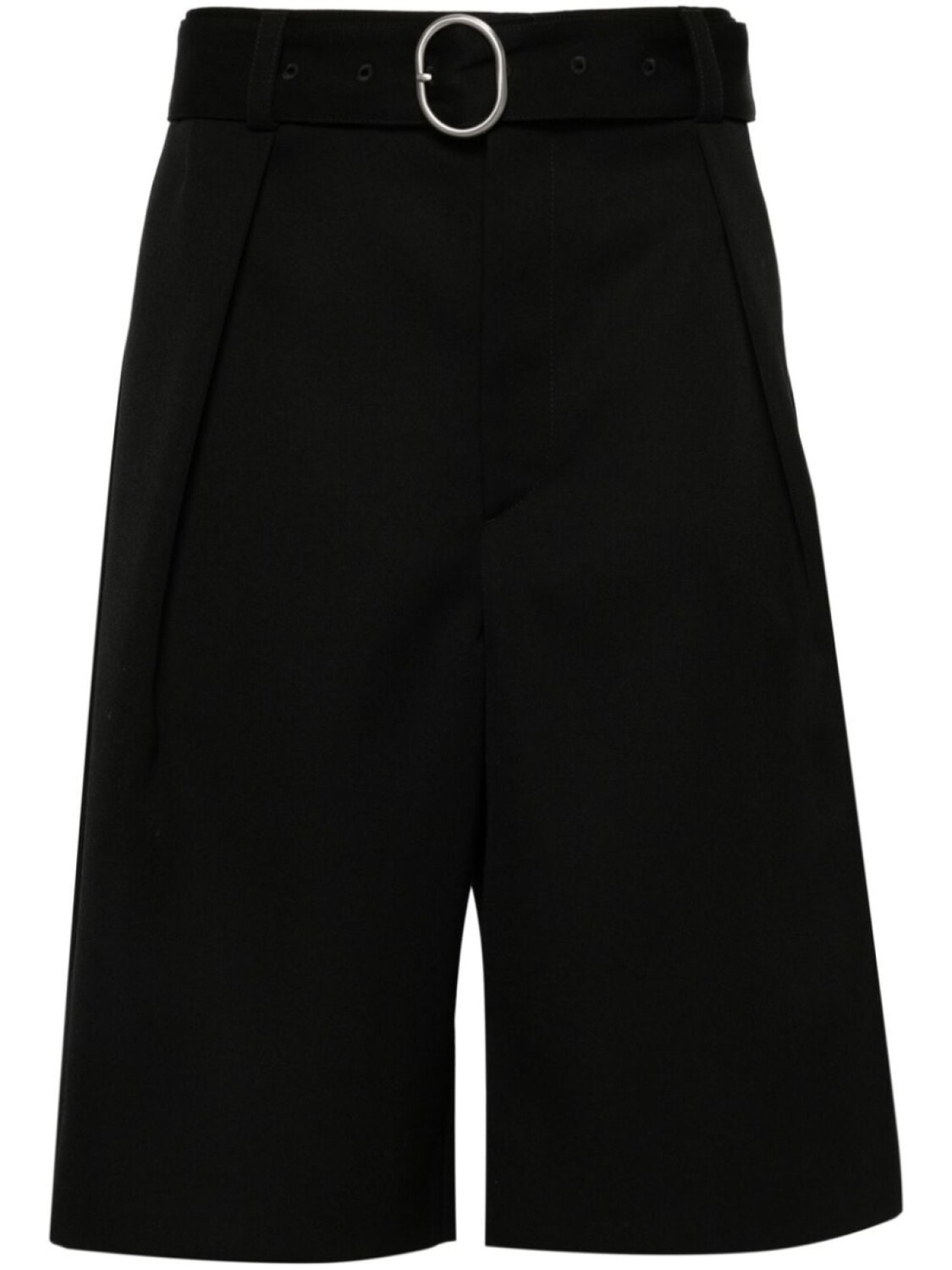 

Jil Sander шерстяные шорты строгого кроя, черный