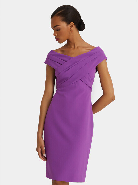 

Коктейльное платье узкого кроя Lauren Ralph Lauren, фиолетовый