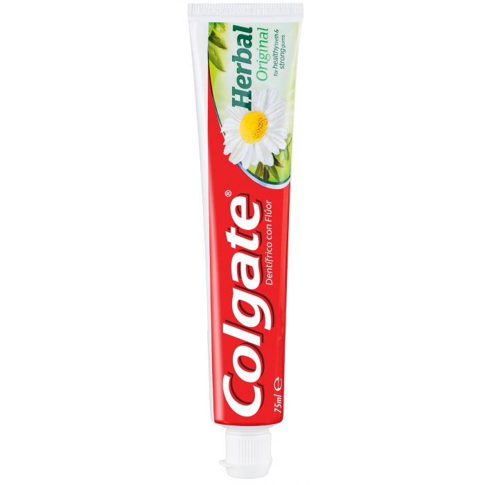 Зубная паста Pasta de dientes Herbal Original Colgate, 75 ml aquafresh зубная паста с фтором тройной защиты максимальная сила действия мягкая мята 158 8 г 5 6 унции