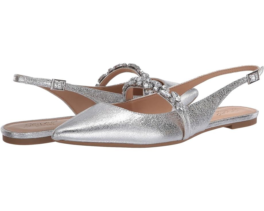 

Балетки Jewel Badgley Mischka Bambi, серебряный