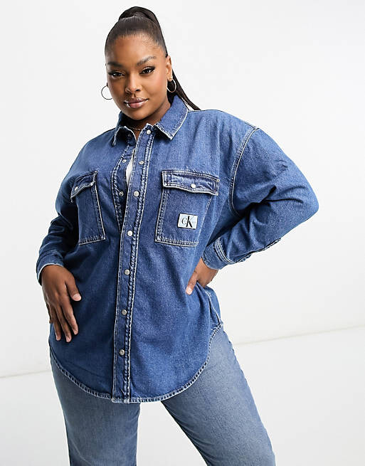 

Светлая практичная куртка Calvin Klein Jeans Plus