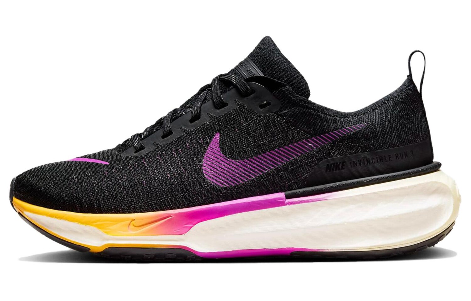 

Кроссовки Nike ZoomX Invincible Run 3 Black Hyper Violet Laser Orange Women's, фиолетовый