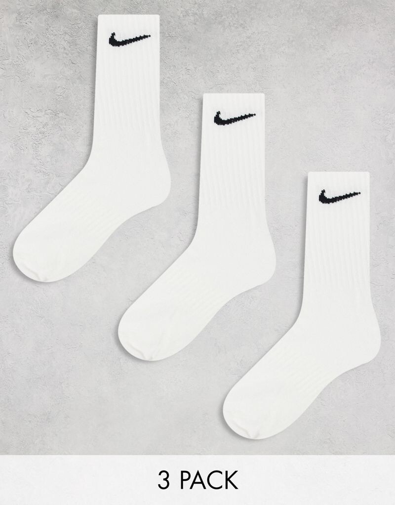 

Nike — Everyday Lightweight — набор из 3 пар белых легких носков