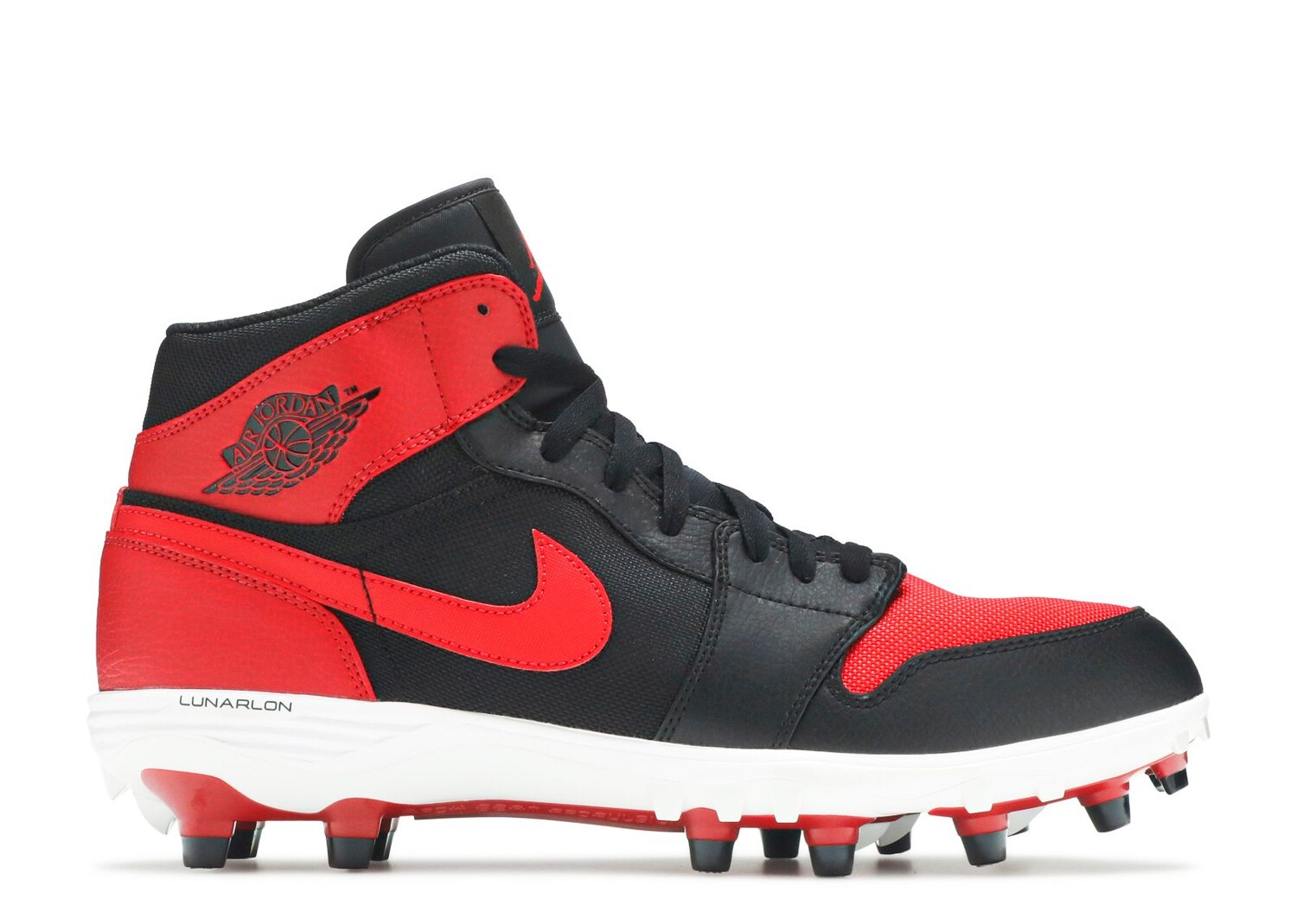 

Кроссовки Air Jordan Jordan 1 Mid Td Cleat 'Bred', красный, Красный;серый