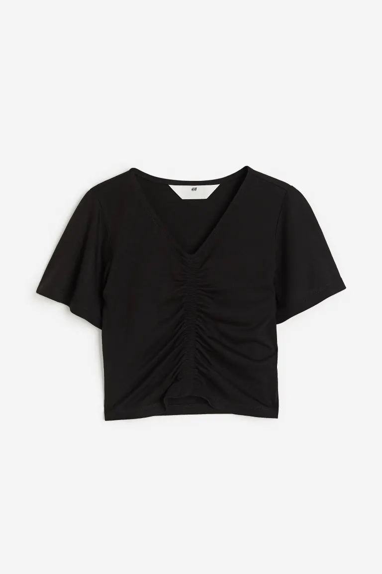 

Утепленная футболка из джерси H&M, черный