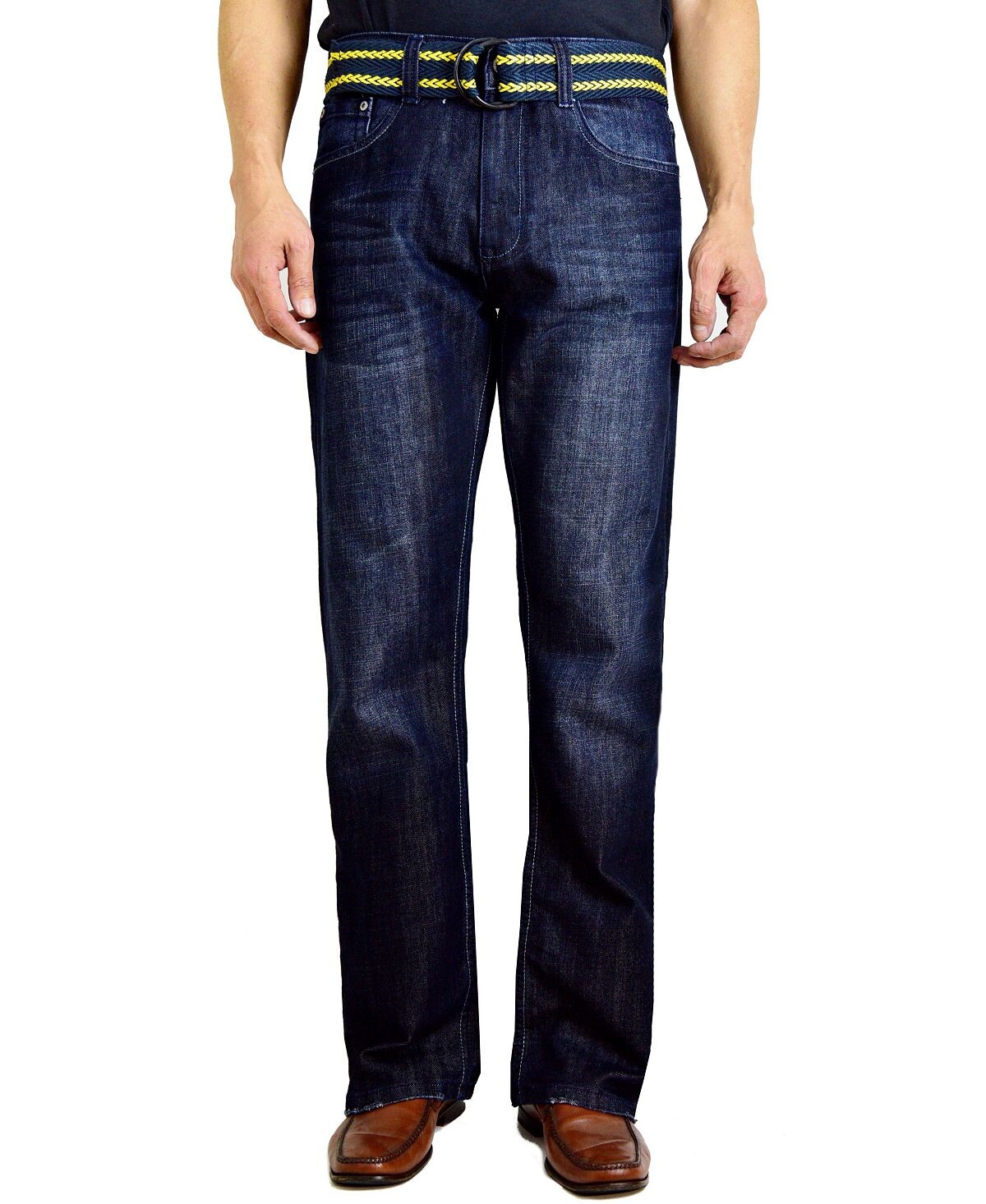 

Мужские джинсы bootcut с поясом Flypaper, мульти