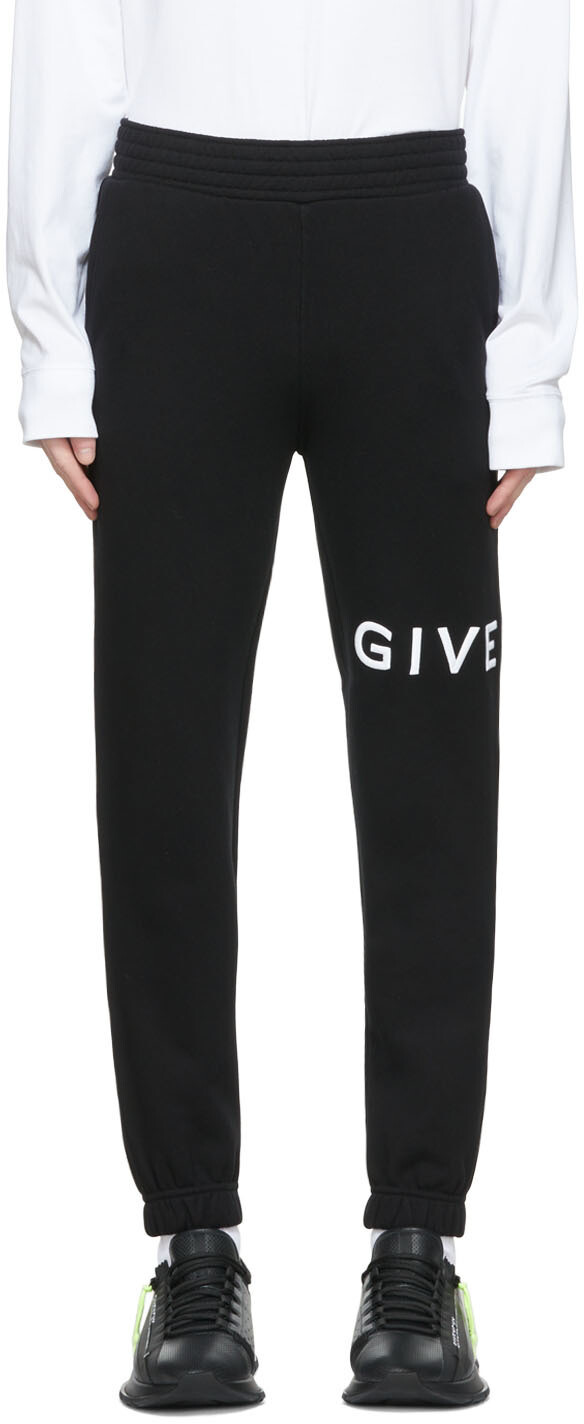 

Черные хлопковые брюки для отдыха Givenchy, Черный