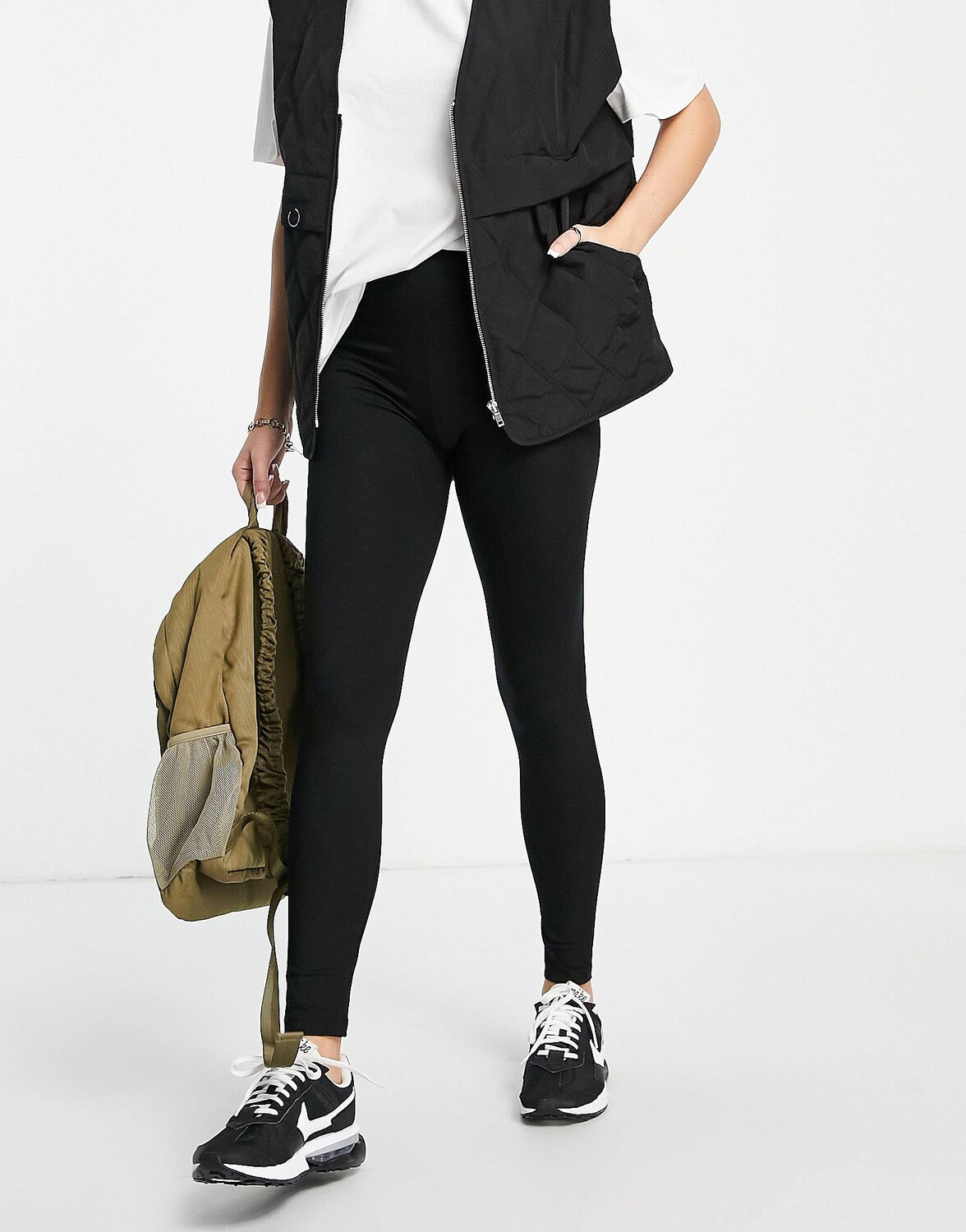 

Базовые черные леггинсы до щиколотки Topshop