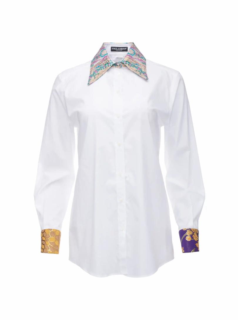 цена Хлопковая рубашка Dolce&Gabbana