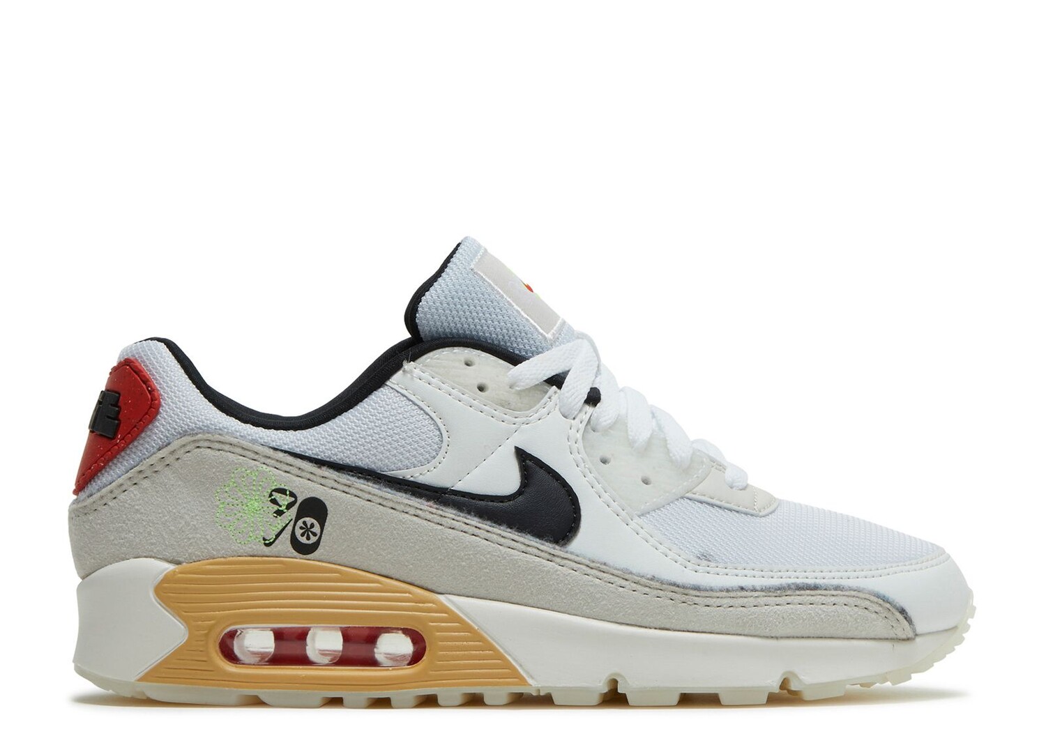 

Кроссовки Nike Air Max 90 Se 'Swoosh Fiber', белый