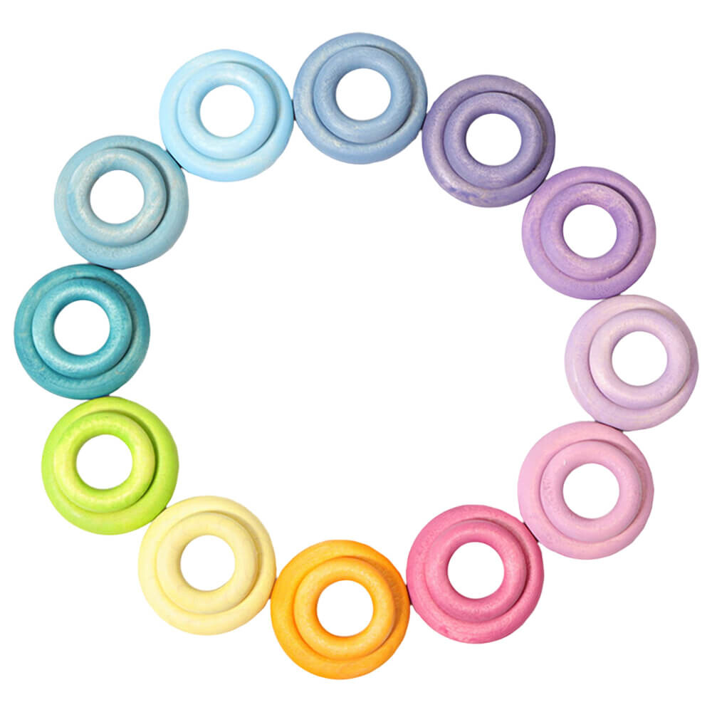 Конструктор Grimm's Building Rings Pastel 24 pcs