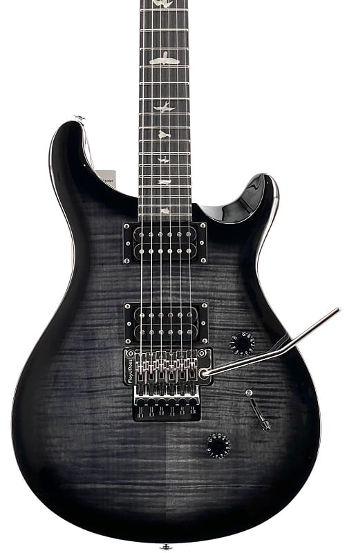 

PRS SE Floyd Rose Custom 24 в цвете Charcoal Burst с чехлом для переноски