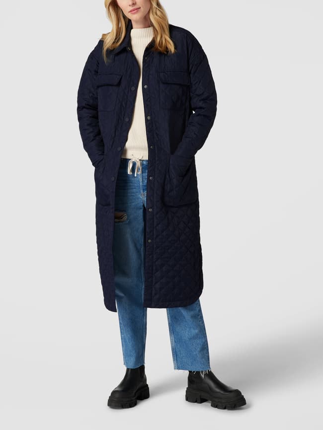 Стеганое пальто с карманами с клапанами Christian Berg, темно-синий christian pellizzari легкое пальто