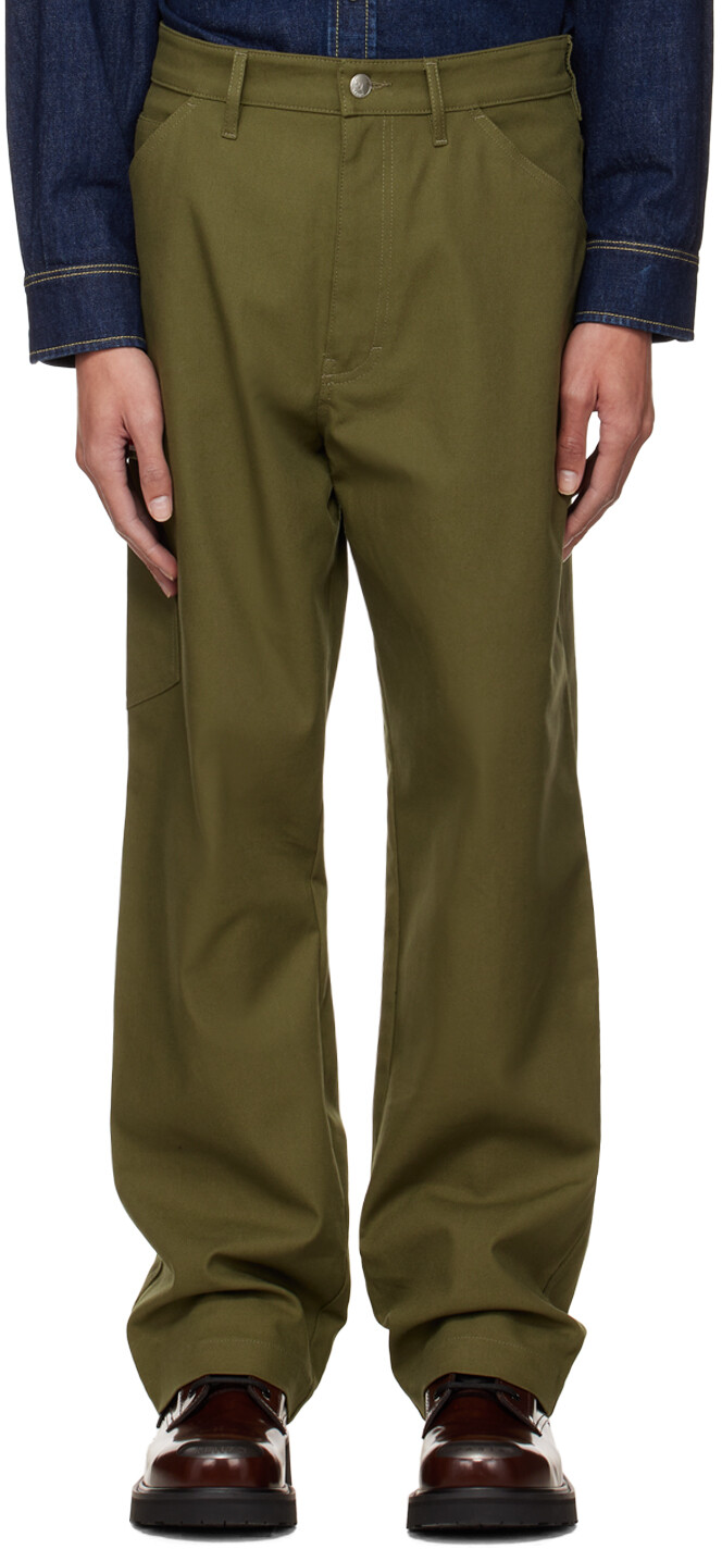 

Брюки цвета хаки Kenzo Paris Carpenter