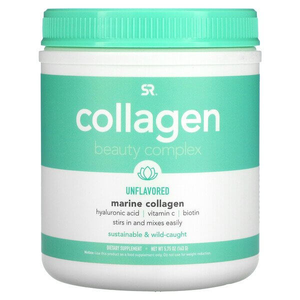 Комплекс Collagen Beauty, морской коллаген, 163 г, Sports Research sports research комплекс collagen beauty морской коллаген с нейтральным вкусом 163 г 5 75 унций