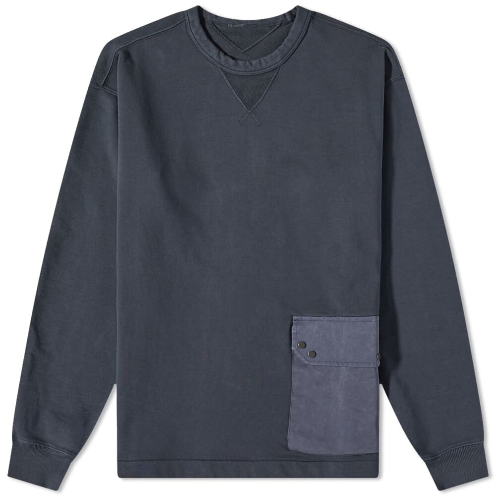 

Толстовка Ten C Multi Pocket Snap Crew Sweat