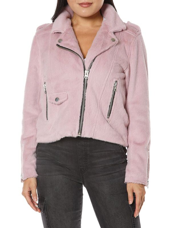 

Укороченная куртка Juicy Couture из искусственного меха, розовый