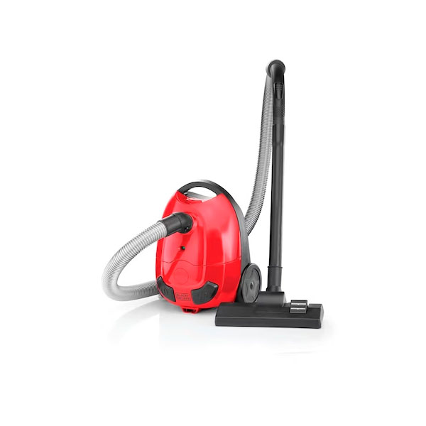 Пылесос Black+Decker Vacuum VM1200-B5, с мешком, красный цена и фото