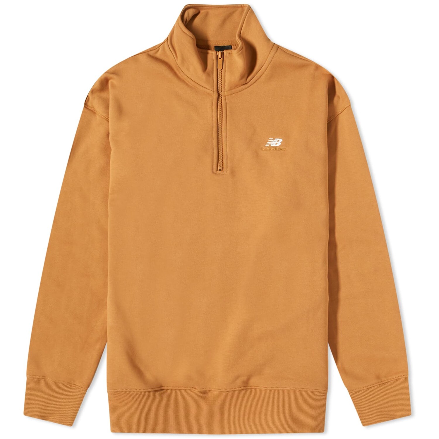 

Джемпер New Balance Athletics Remastered French Terry Quarter Zip, серовато-оранжевый