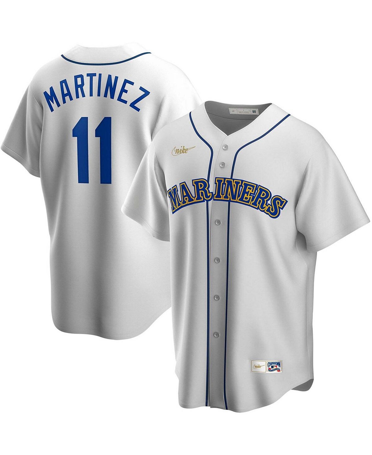 

Мужская футболка edgar martinez white seattle mariners home cooperstown collection replica player jersey Nike, белый