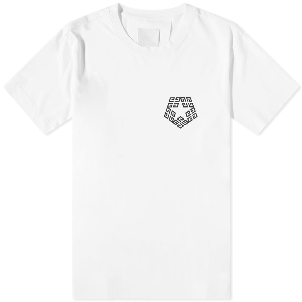 

Футболка Givenchy 4G Star Chest Logo Tee, Белый