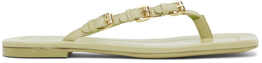 

Зеленые сандалии Mare Flip Flop BY FAR, Серый