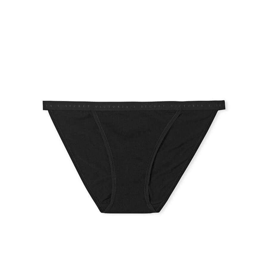 

Трусики-бикини Victoria's Secret Stretch Cotton String, черный