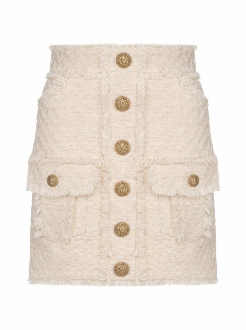 

Твидовая юбка с люрексом Balmain