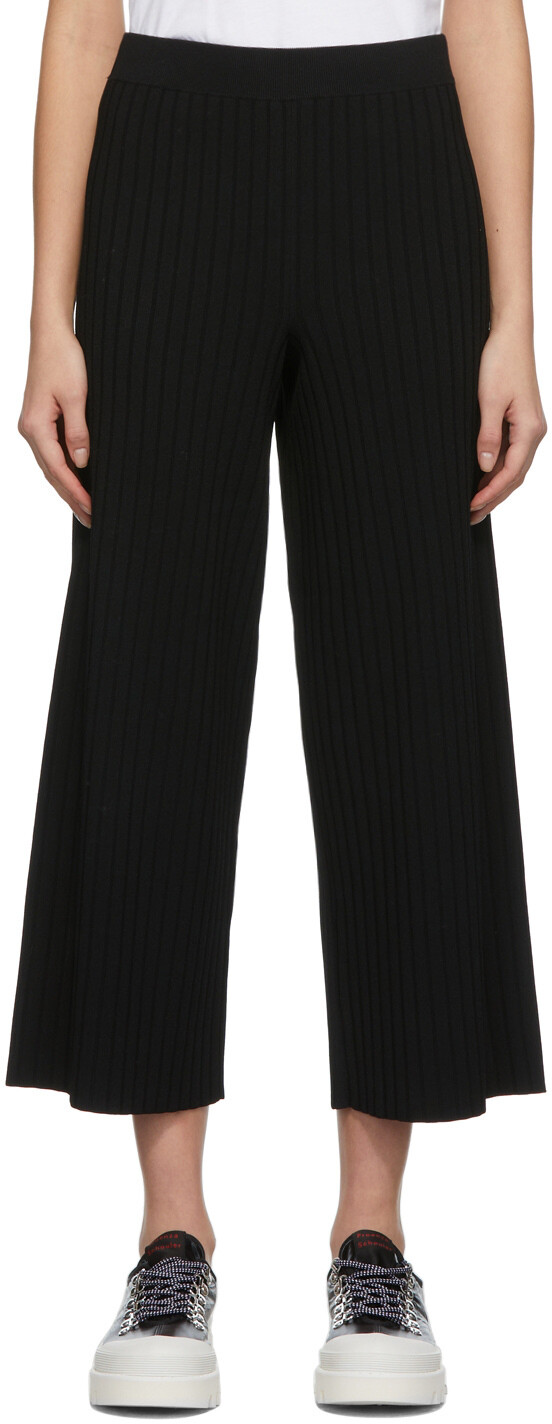 

Черный - Легкие вязаные брюки для отдыха Proenza Schouler White Label в рубчик