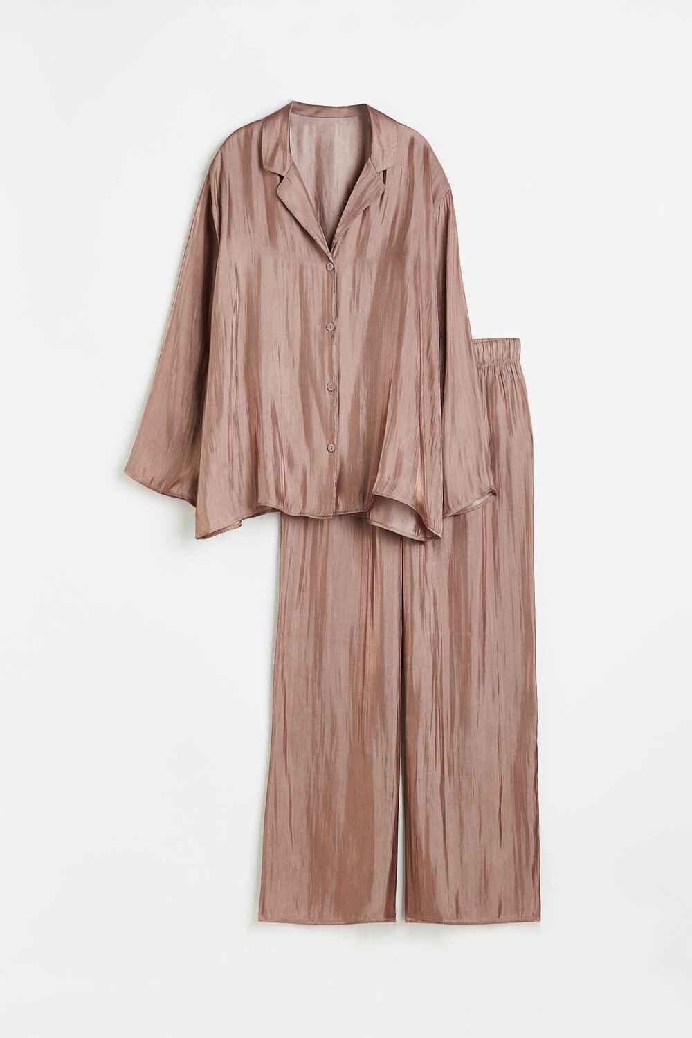 

Пижама H&M Satin, темно-бежевый