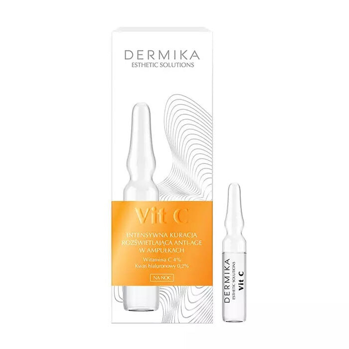 

Dermika Esthetic Solutions Vit C интенсивное осветляющее антивозрастное средство в ампулах на ночь 7x2 мл