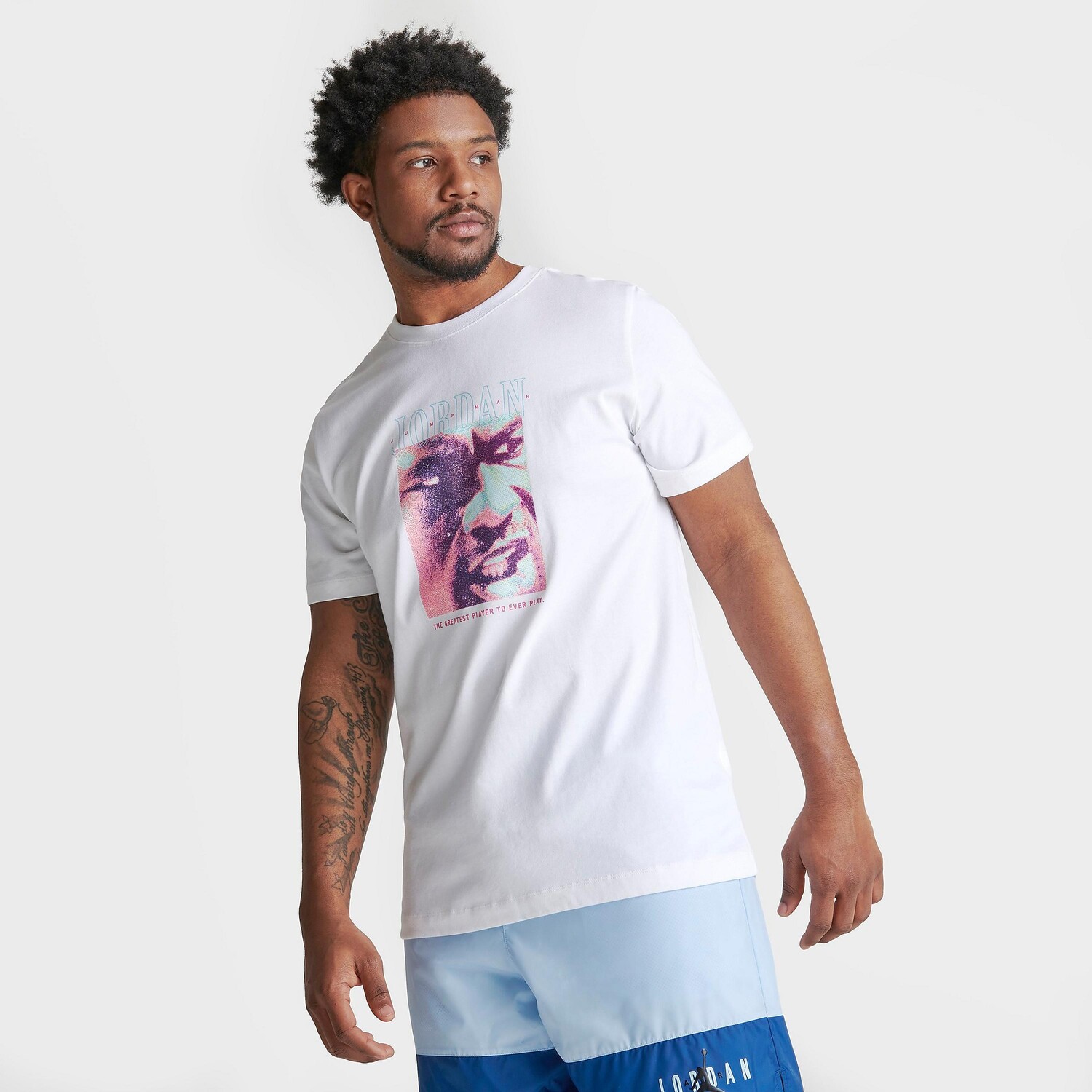 

Мужская футболка с графикой Jordan Jumpman Greatest Ever, белый