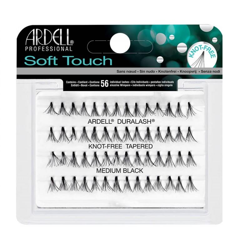 Ardell Пучки для ресниц Soft Touch без узлов, средние, черные, 56 шт.