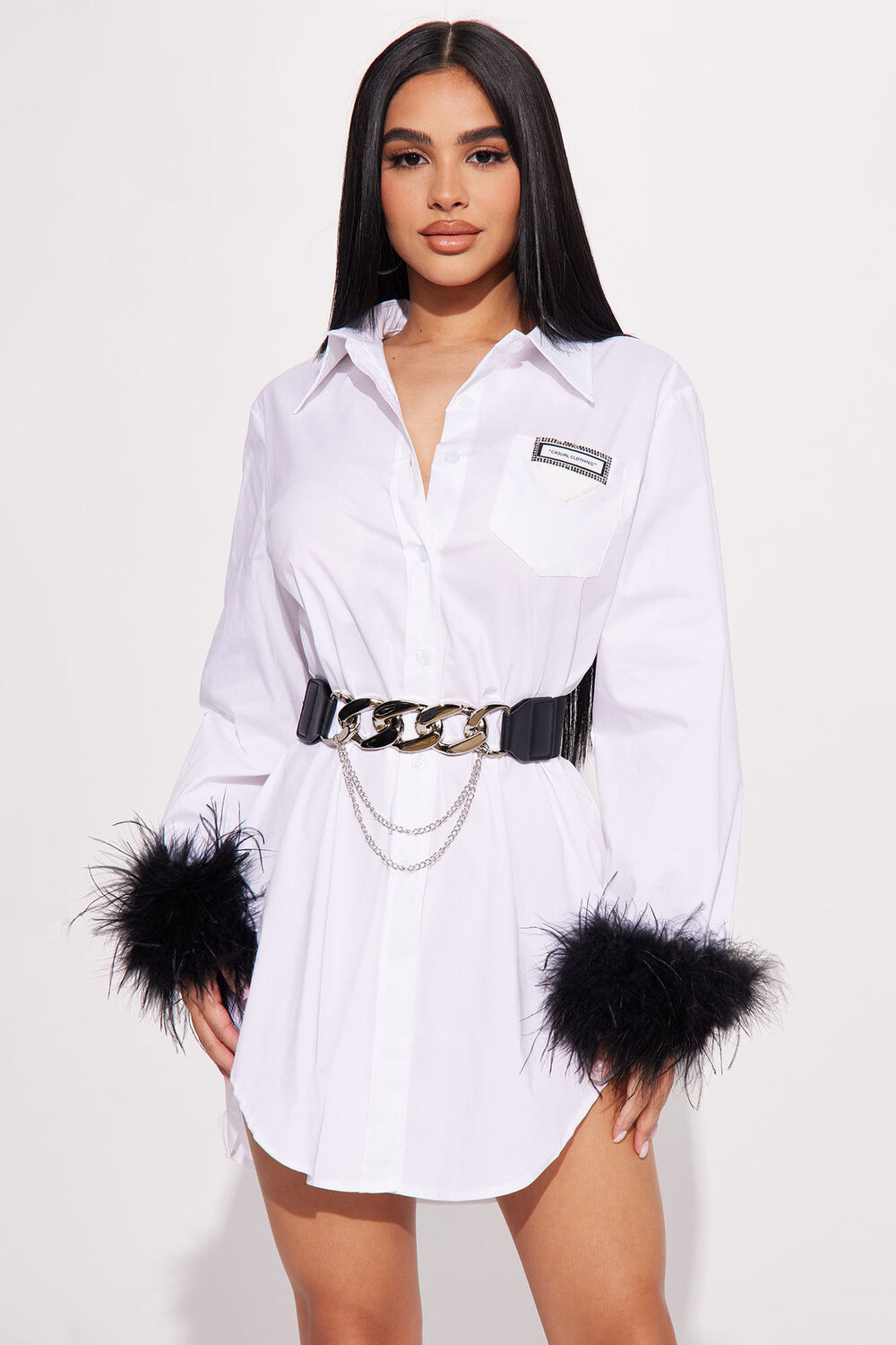 

Платье Fashion Nova CT3829, белый