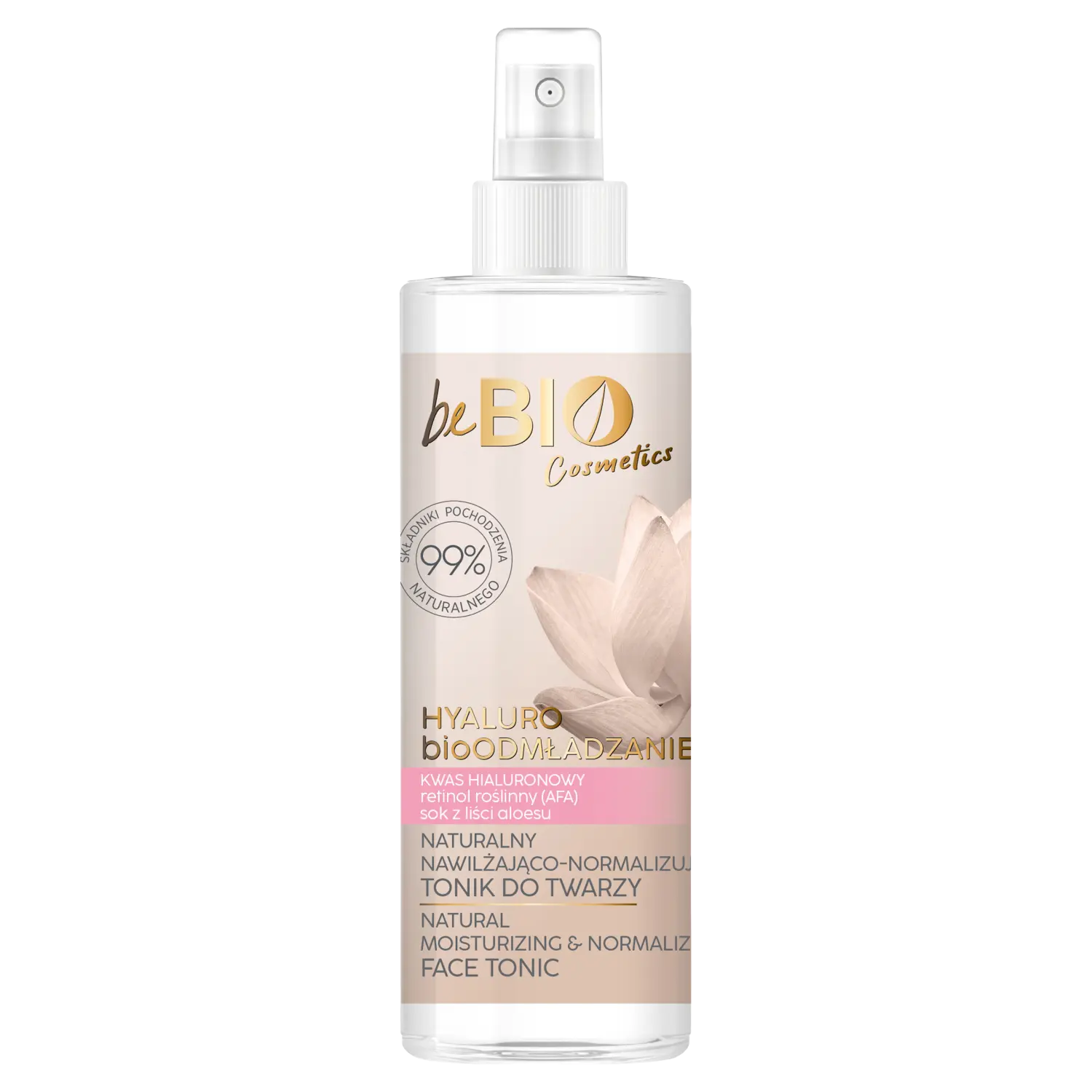 

beBIO Cosmetics Hyaluro Увлажняющий тоник для лица 40+, 200 мл