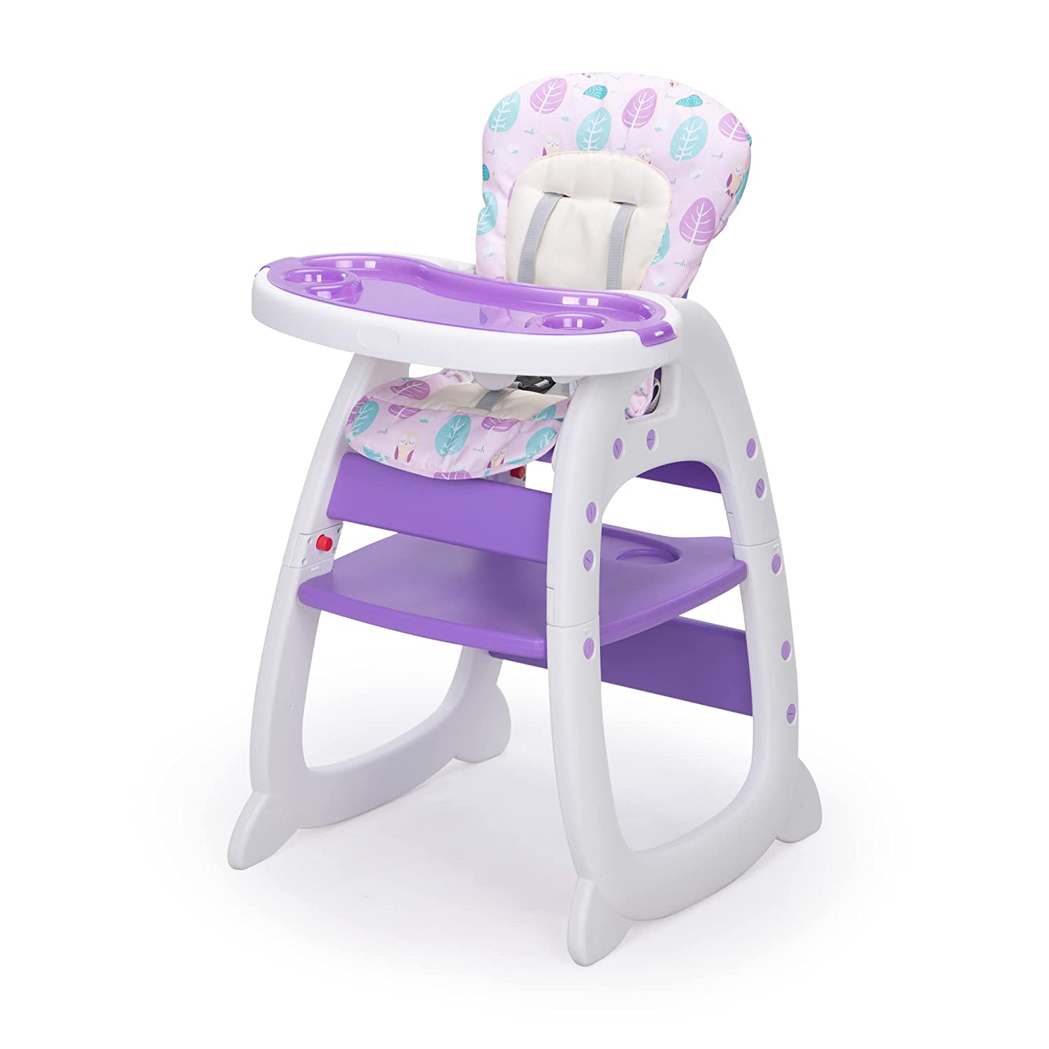 Детский стульчик для кормления 3 в 1 Sandinrayli, фиолетовый цена и фото