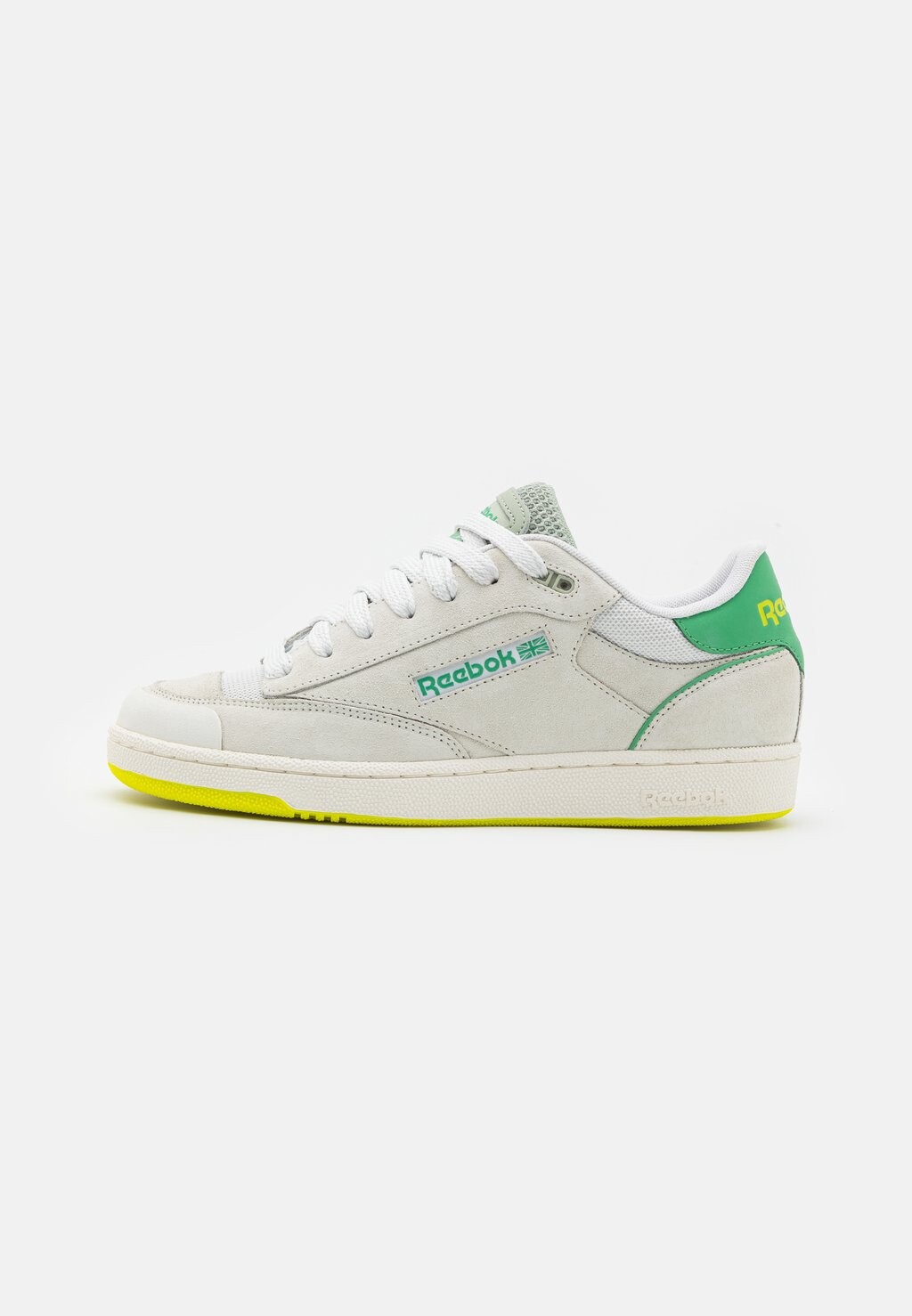 Кроссовки низкие CLUB C BULC UNISEX Reebok Classic, цвет light grey/green/neon yellow