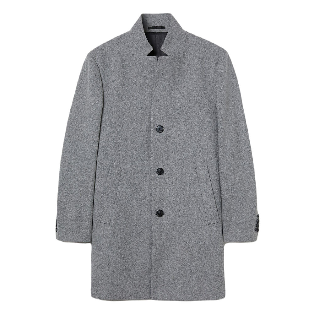 

Пальто H&M Wool Blend, серый