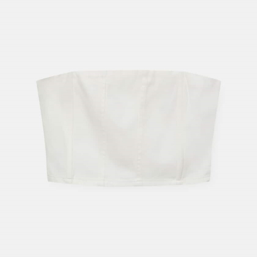 

Топ Pull&Bear Bandeau Corset, белый