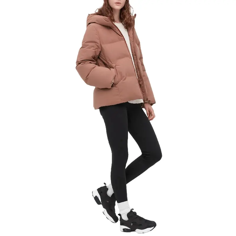 

Пуховик Uniqlo Seamless down, оранжевый