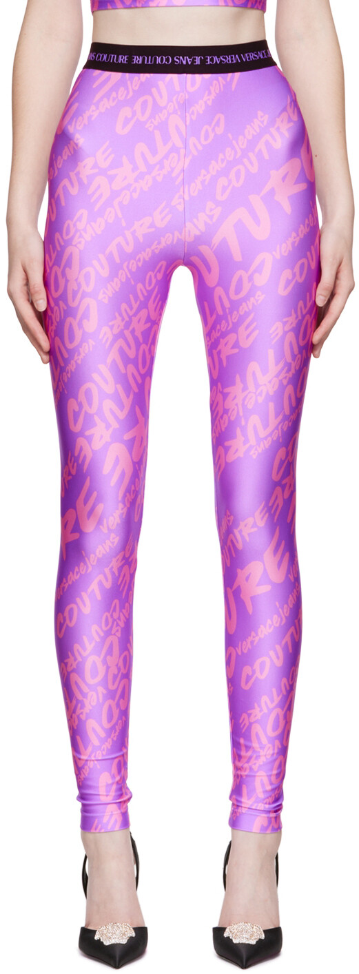 

Пурпурные кабальные поножи Versace Jeans Couture